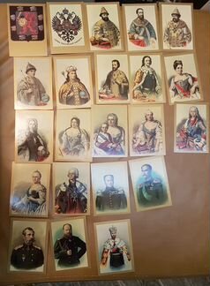 Календари (календарики) цари и императоры 22 шт