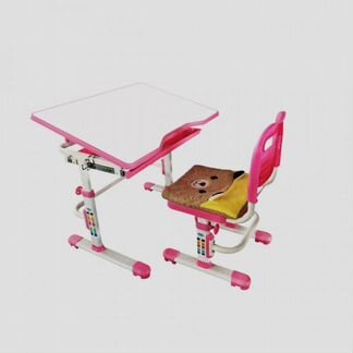 Комплект парта,стул с чехлом rifforma SET-10 розов
