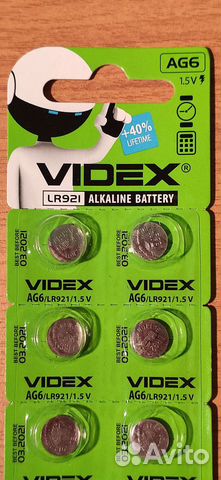 Батарейки AG6 Videx Alkaline 10шт