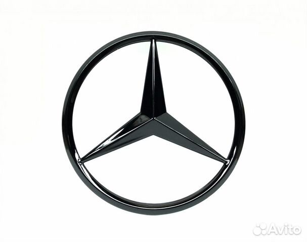 Звезда багажника E-class W207 черный глянец