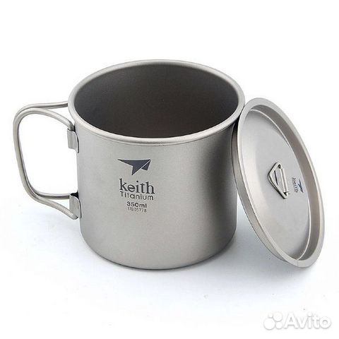 Кружка титановая Keith Ultralight Mug Titan 350ml