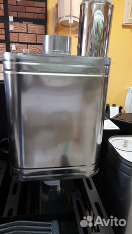 Бак из нержавейки на трубе