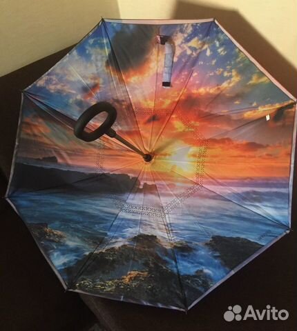 Зонт наоборот умный антизонт