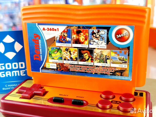 Денди 8-bit. Картридж 360 в 1 Сборник игр. Новый