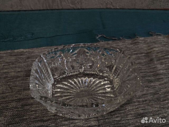 Ваза для фруктов хрусталь СССР