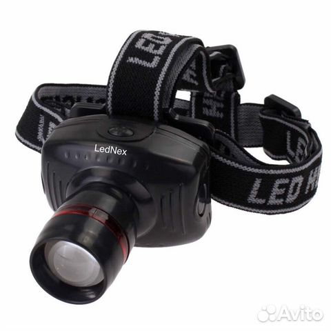 Фонарь налобный FL-3007 чёрный