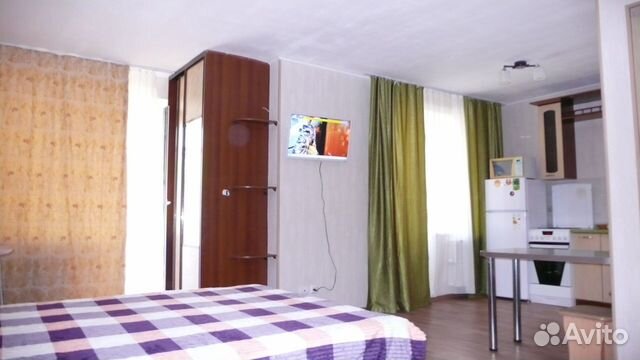 

Квартира-студия, 42 м², 2 кровати