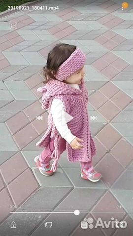 Детское пончо Новое