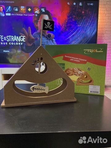 Занимательная игрушка для кошки