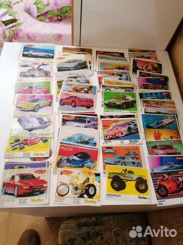 Вкладыши от жвачки turbo