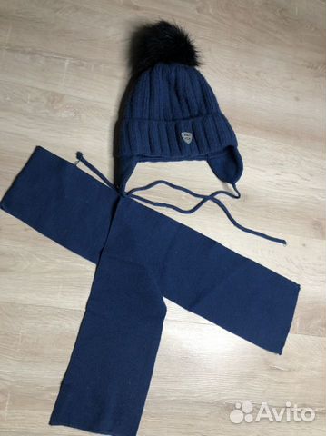 Комплект шапка и шарф для мальчика