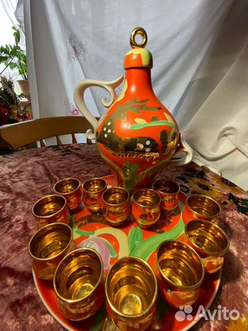 Винтажный ликерный сервиз 