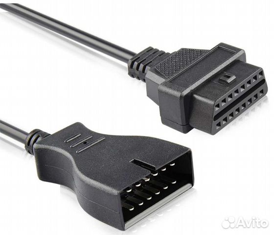 Переходник 12pin на 16pin, адаптер GM12 на OBD2