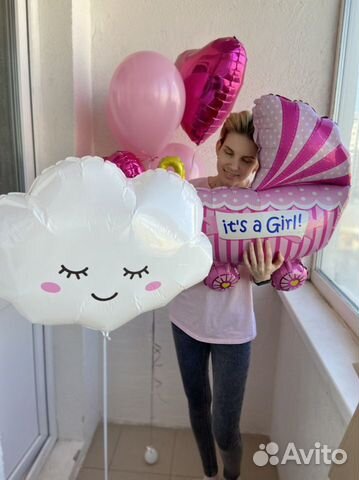 Воздушные шары на выписку из роддома / доставка