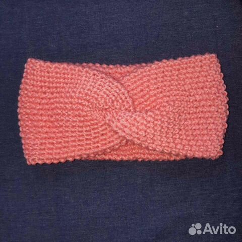 Повязка на голову вязаная