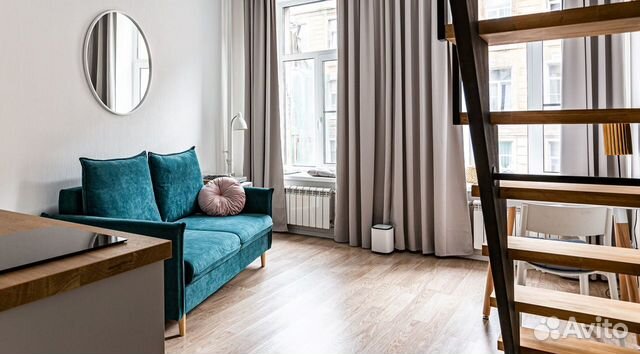 

Квартира-студия, 27 м², 2 кровати