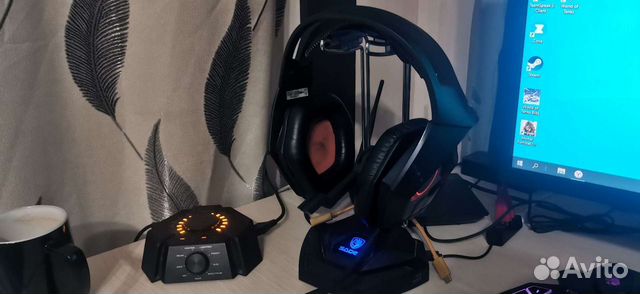 Продам игровые наушники Asus strix 7.1 черный