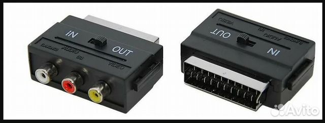 Переходник штекер scart - 3 RCA