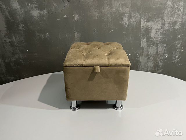 Пуфик коричневый, новый