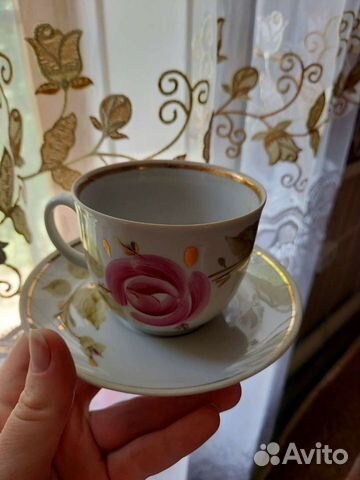 Чайные чашки с блюдцами СССР 4 шт