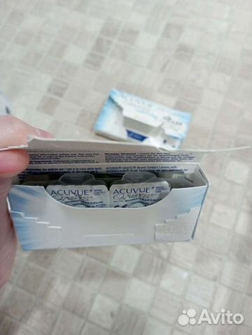 Линзы acuvue oasys -2 и -1. 25 двухнедельные