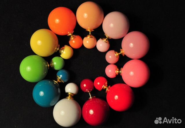 Серьги Пусеты для бальных танцев Ю1 Mise en Dior