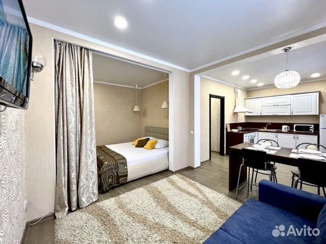 

1-к. квартира, 45 м², 2 кровати