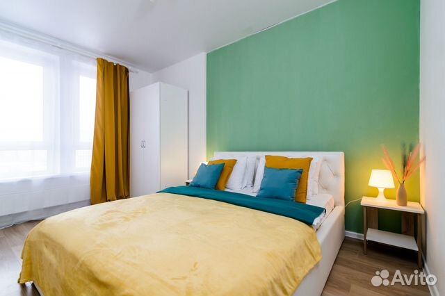 

1-к. квартира, 60 м², 2 кровати