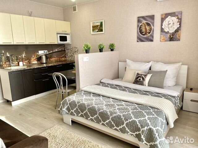 

Квартира-студия, 28 м², 2 кровати