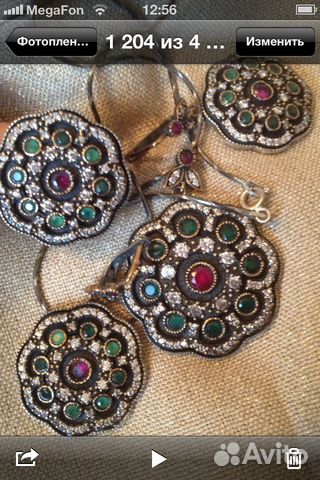Серьги колье кольцо с натуральными камнями Серьги колье кольцо с натуральными камнями
