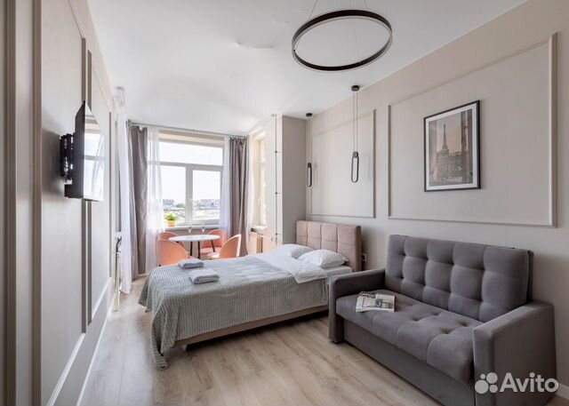 

Квартира-студия в апарт-отеле, 24 м², 2 кровати