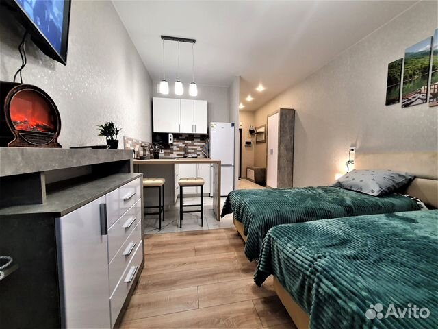 

Квартира-студия, 28,7 м², 2 кровати
