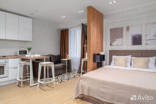 

Квартира-студия, 27 м², 2 кровати