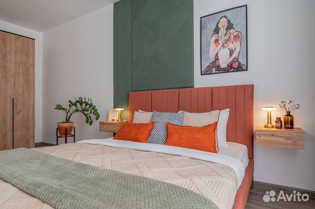 

1-к. квартира, 42 м², 2 кровати
