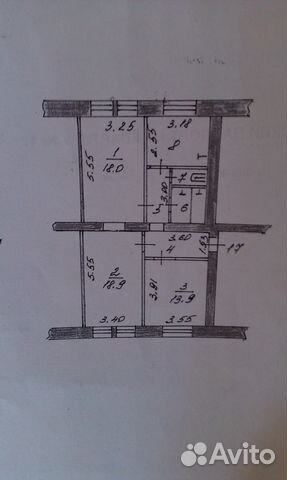 3-к квартира, 73 м², 2/5 эт.