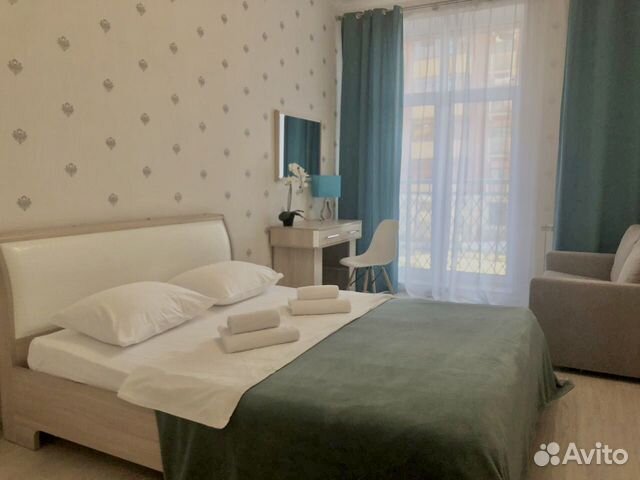 

1-к. квартира, 46 м², 2 кровати