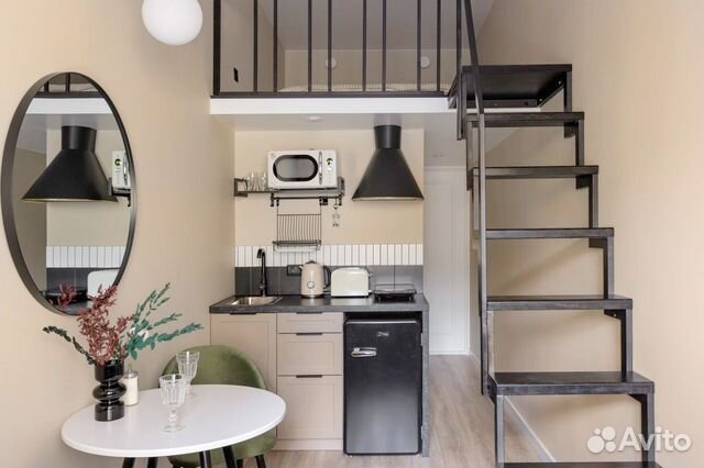 

Квартира-студия в апарт-отеле, 14 м², 2 кровати