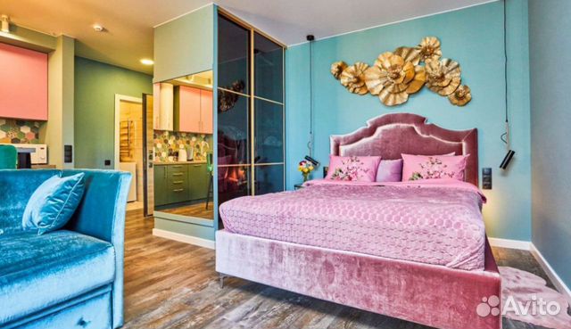 

Квартира-студия, 36 м², 2 кровати