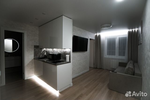 

1-к. квартира, 43 м², 2 кровати