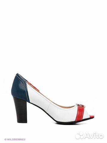 Бело-сине-красные туфли Sinta Gamma
