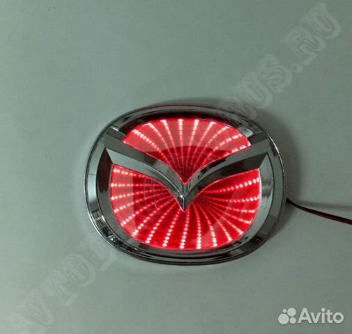 Mazda 2,3,6 эмблема Mazda 3D (светится)