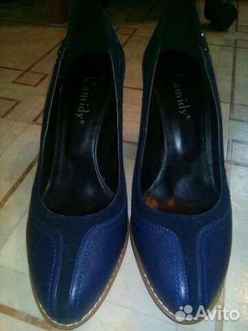 Туфли,р.39иск.кожа,темно-синие,вставка под замшу Туфли,р.39иск.кожа,темно-синие,вставка под замшу