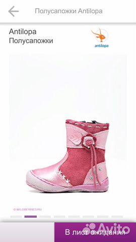 Сапоги демисезон