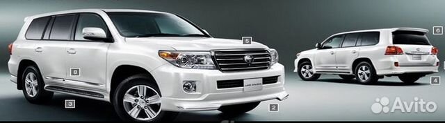 Комплект рестайлинга Toyota Land Cruiser 2008-12 г Комплект рестайлинга Toyota Land Cruiser 2008-12 г