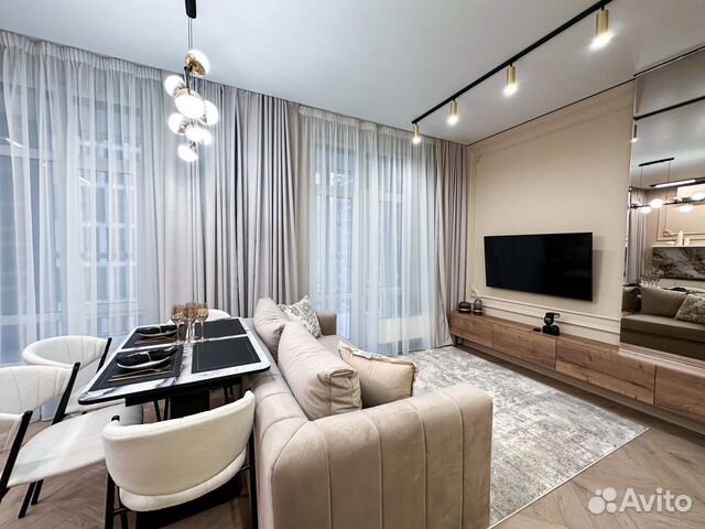 

Квартира-студия, 45 м², 2 кровати