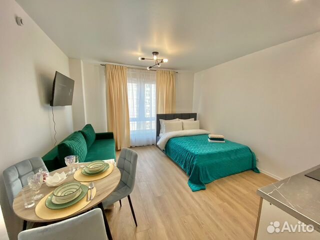 

Квартира-студия, 30 м², 2 кровати