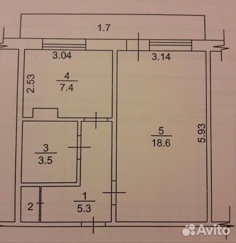 1-к квартира, 35.8 м², 3/10 эт.