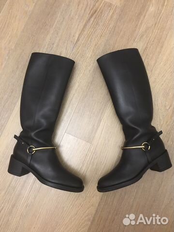 Сапоги кожаные Gucci