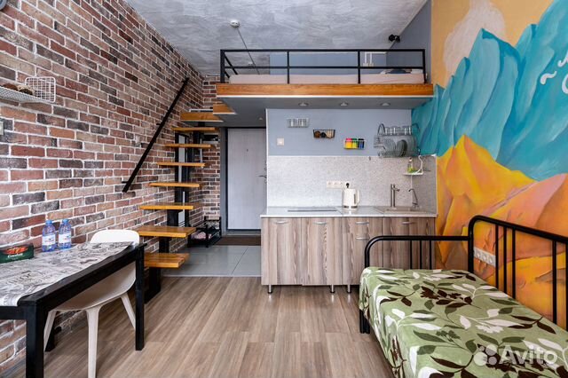 

Квартира-студия, 24 м², 2 кровати