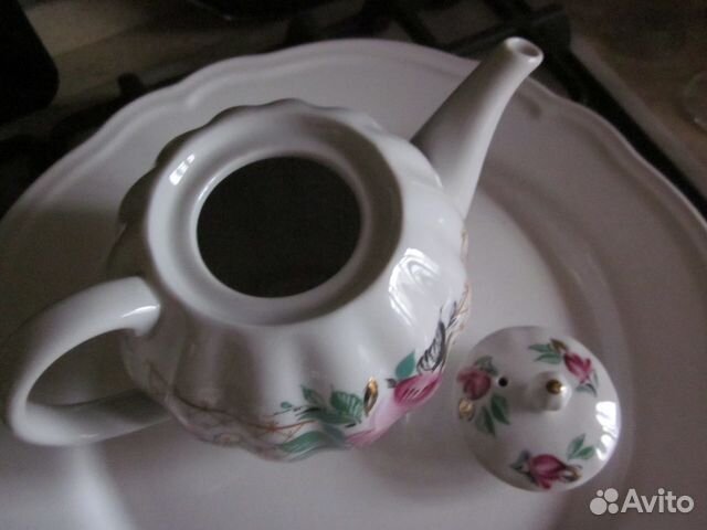 Чайник лфз, фарфор СССР, винтаж